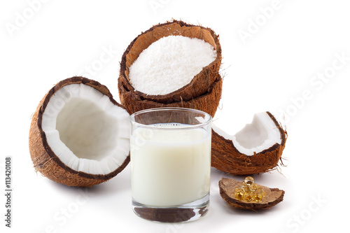 Coconut milk,oil and  flakes