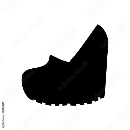 Shoes on platform