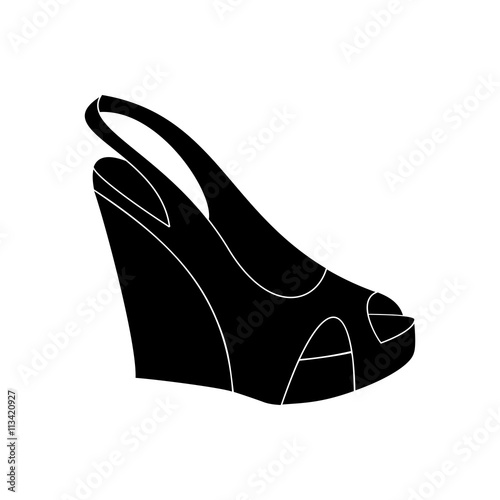 Shoes on platform