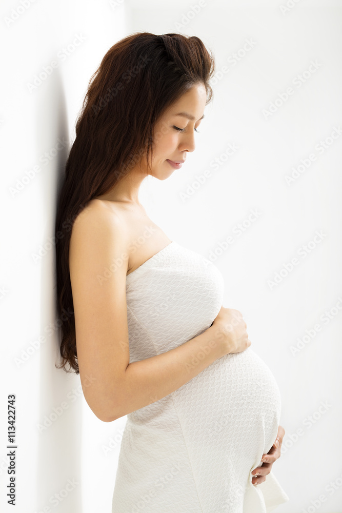 Portrait of the young smiling pregnant woman Portrait of the young smiling pregnant woman