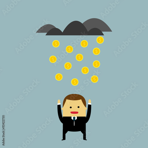 raining money shower 