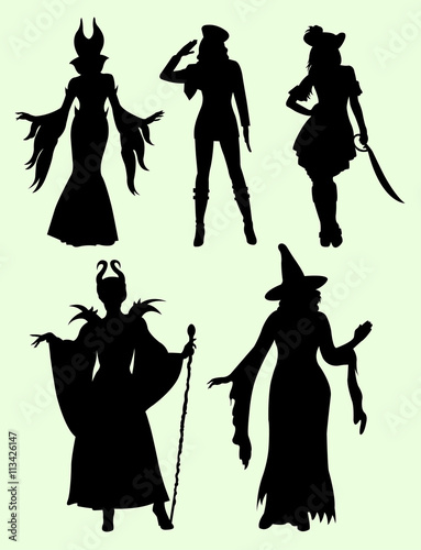 Cool costume silhouette