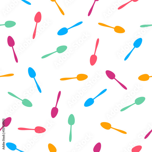 Seamless pattern - spoon