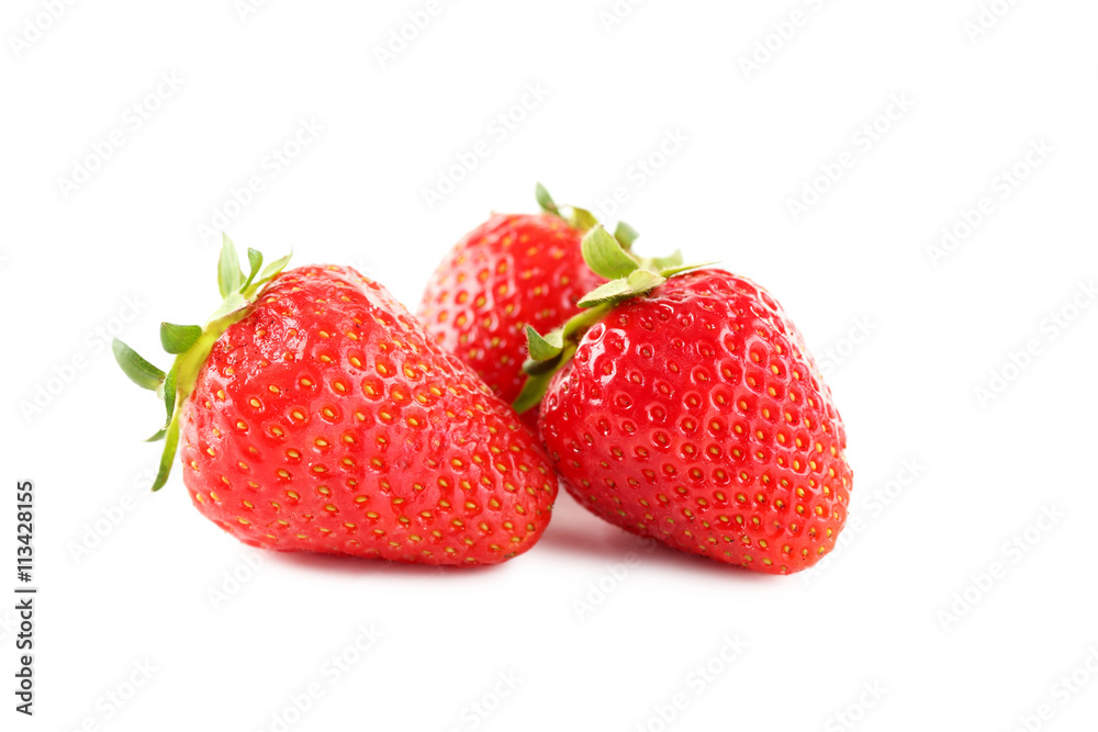 Strawberries isolated on a white background Strawberries isolated on a white background