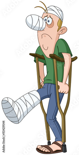 Injured man