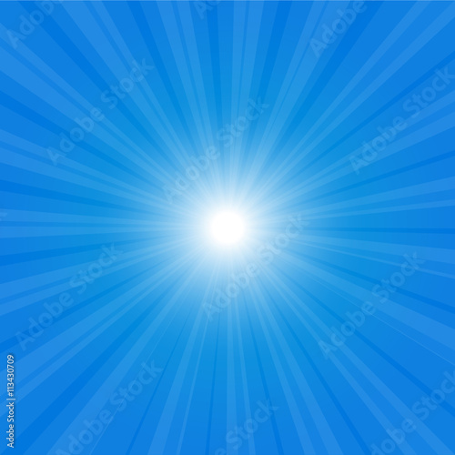 sunburst back illustration