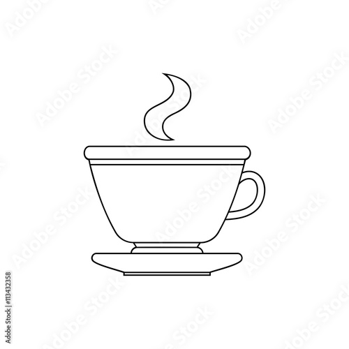 Cup of coffee line icon