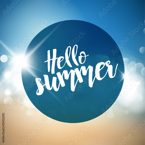 Summer holiday poster