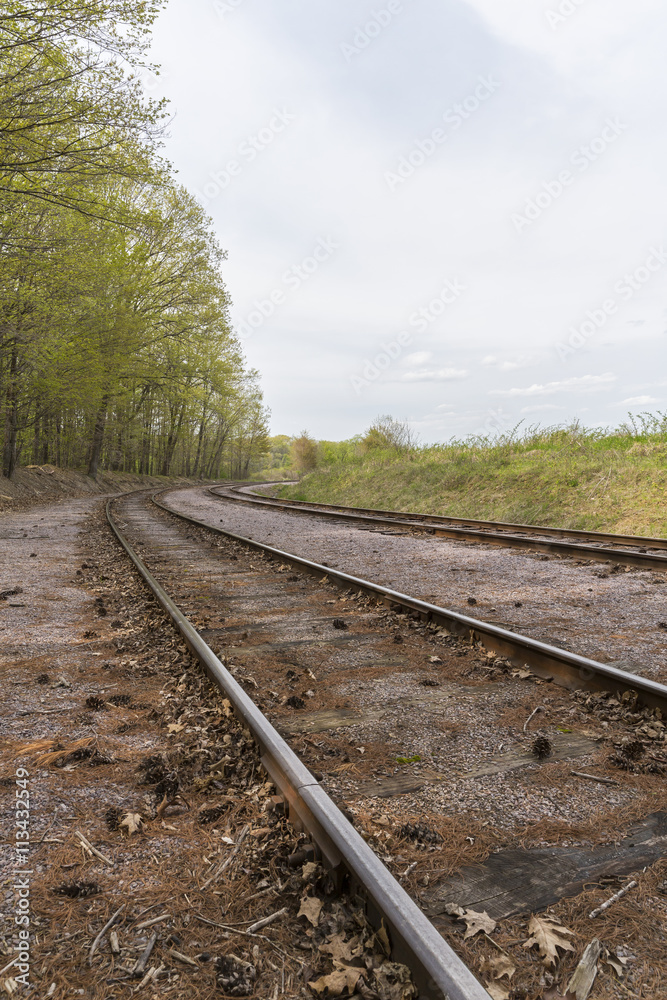 Fototapeta premium Railroad Tracks Scenic