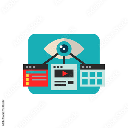 Visual optimization, flat icon