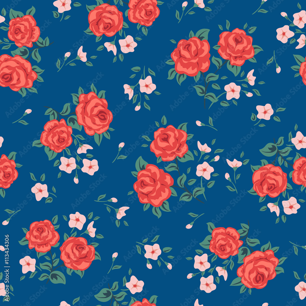 Rose seamless pattern