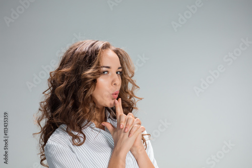 Canvas Print The portrait of violent and militant woman