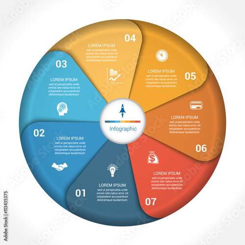 Business pie chart diagram data 7