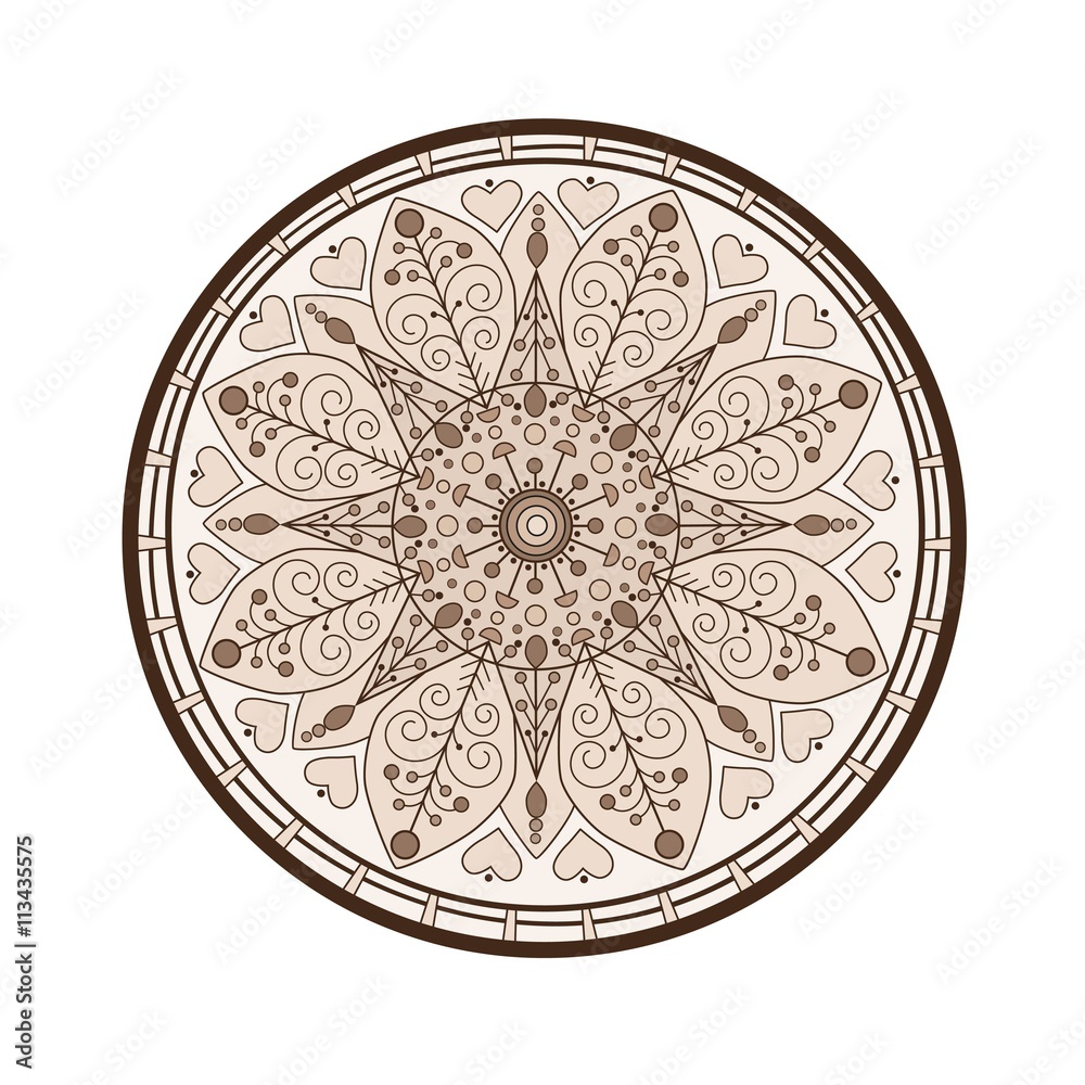 Mandala.  Oriental pattern.