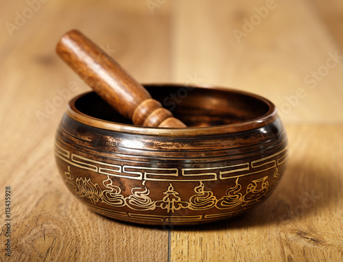 Old tibetan bowl photo