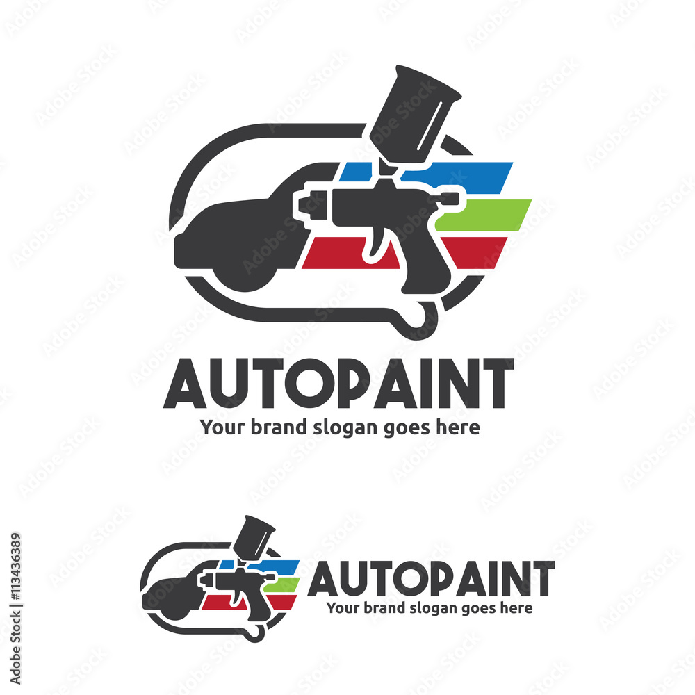 spray gun car paint logo