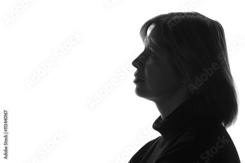 silhouette of a woman portrait