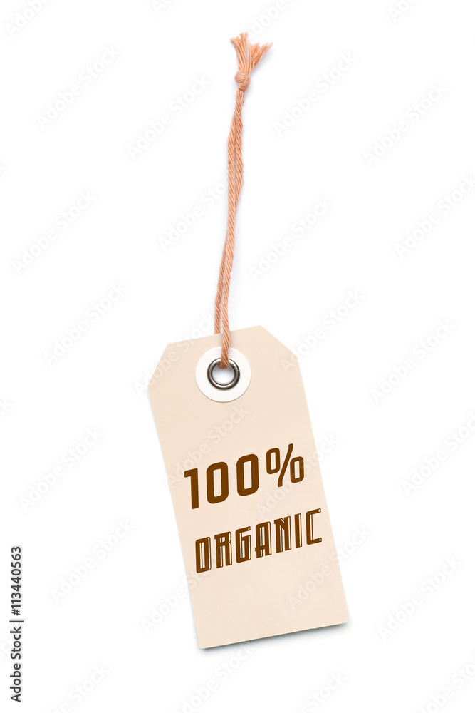100% Organisch Verkaufs Label aus Pappe mit Ausverkauf Discount