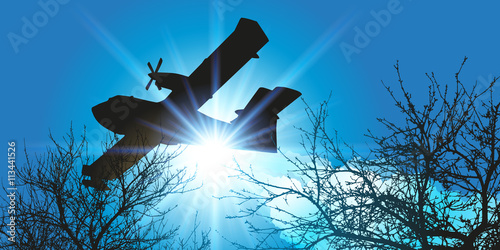 Canadair - Feu de forêt - incendie