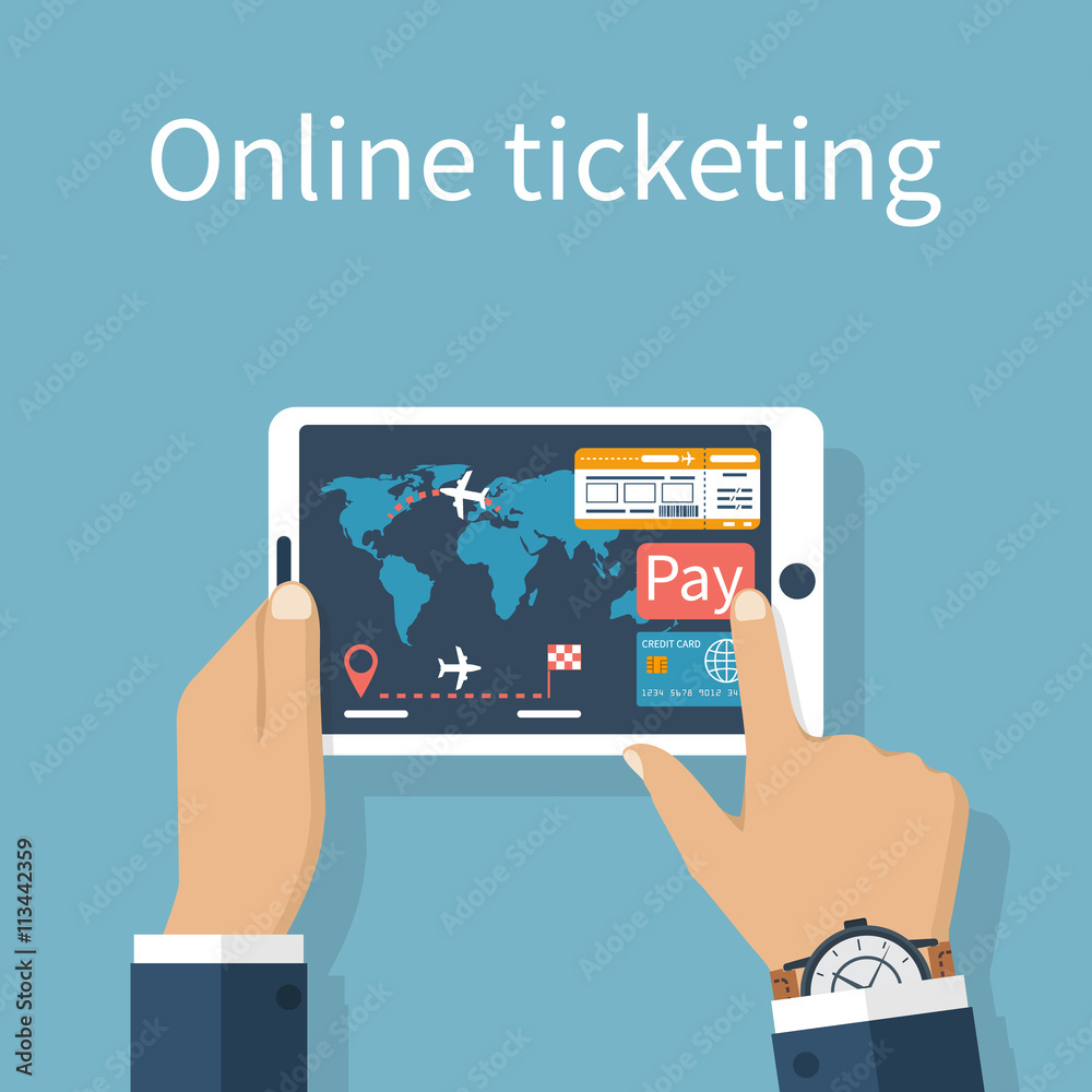 tickets online vector tickets online vector