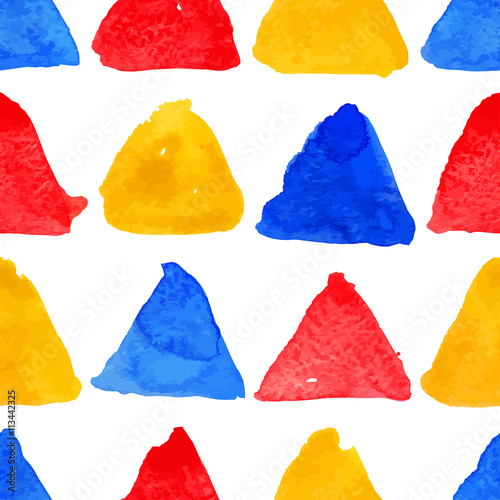 seamless watercolor triangles