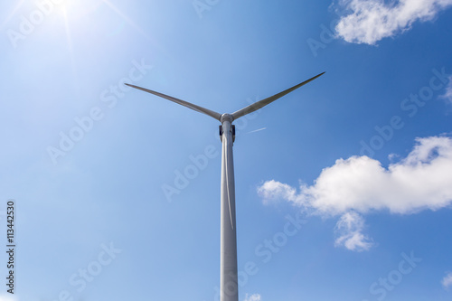 Windmill on a blue sky