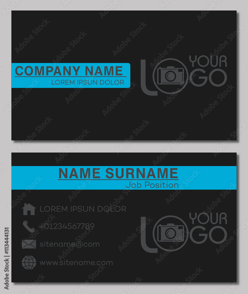 Obraz Business card template.