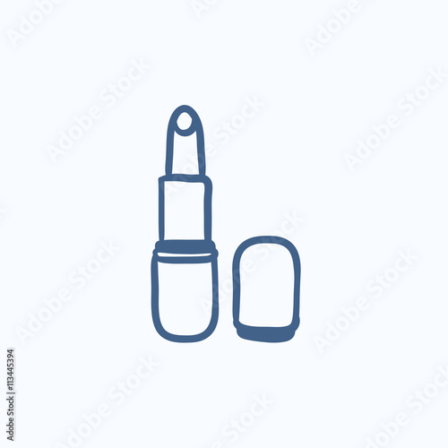 Lipstick sketch icon.