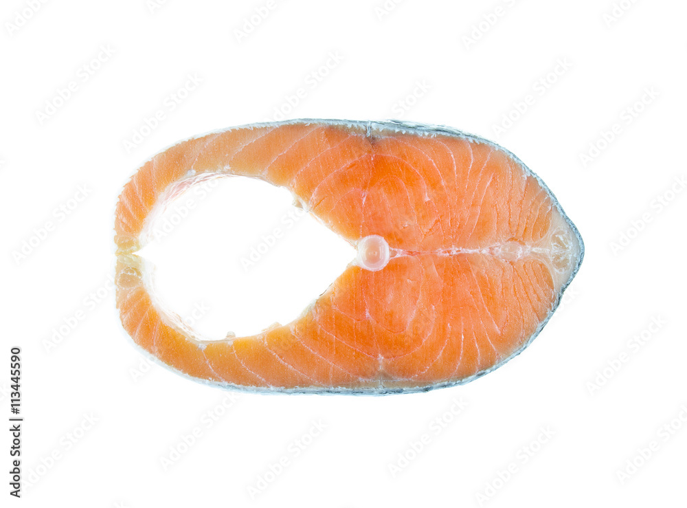 raw salmon isolated raw salmon isolated