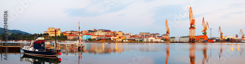 Morning view of   seaport. Santander, Spain photo