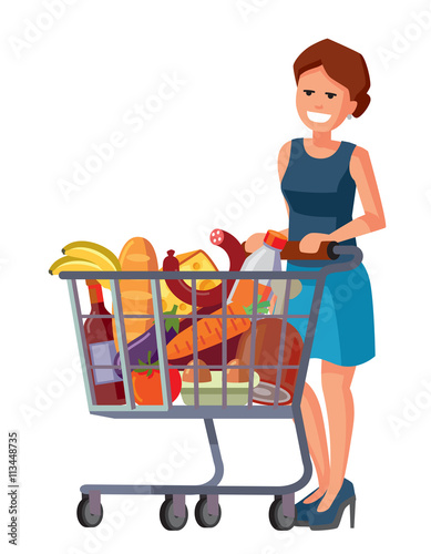 woman in supermarket