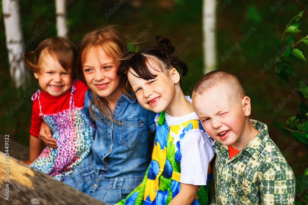Fototapeta premium Children happiness outdoors.