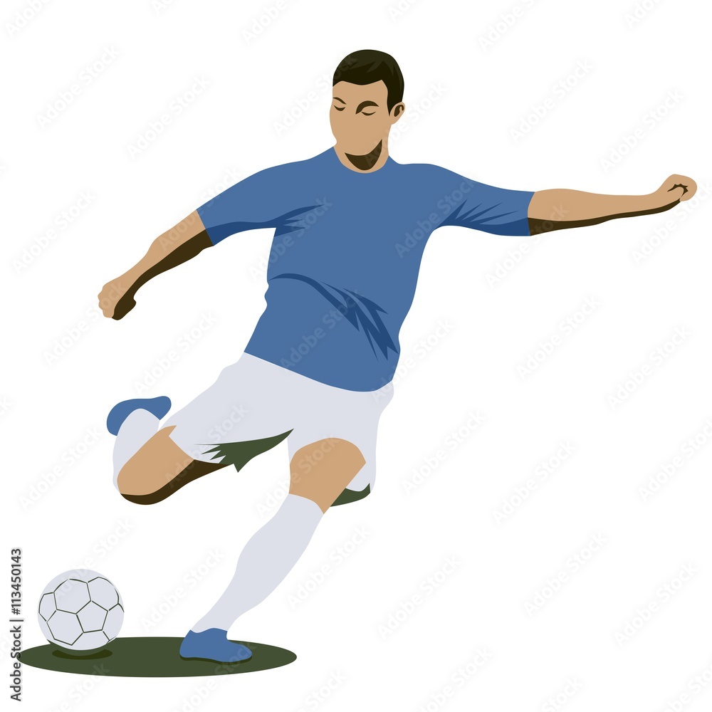 Sport soccer, isolated vector Sport soccer, isolated vector