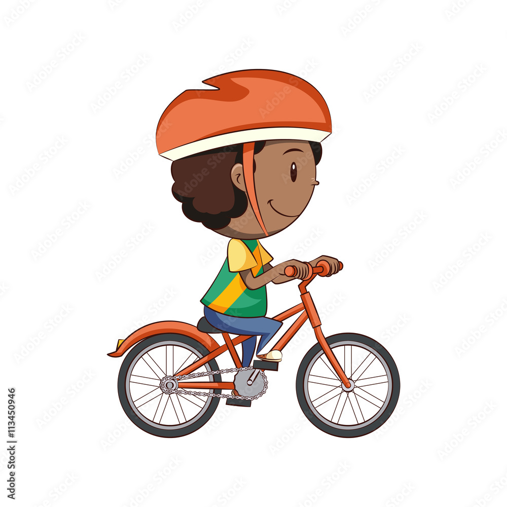 Boy riding bike Boy riding bike