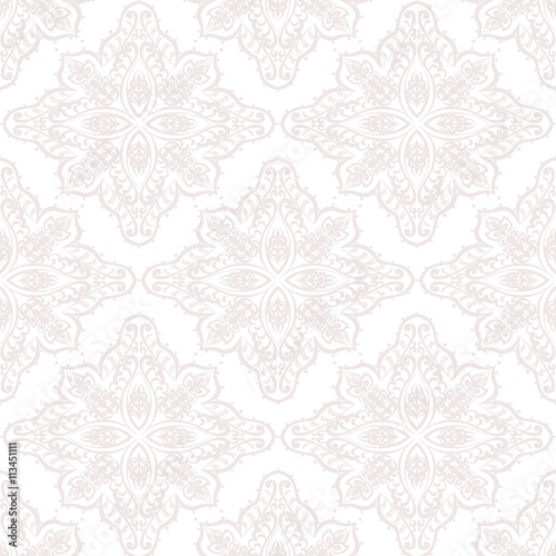 Vector Ornament lace pattern. Vintage element for design in Victorian style. Ornate floral decor for wallpaper, fabric, textures, invitation, cards. Rose quartz color