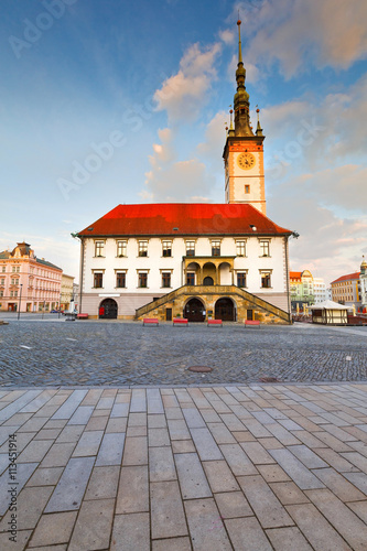 Town hall in the main square of the old town of Olomouc, Czech Republic.