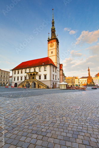 Town hall in the main square of the old town of Olomouc, Czech Republic.