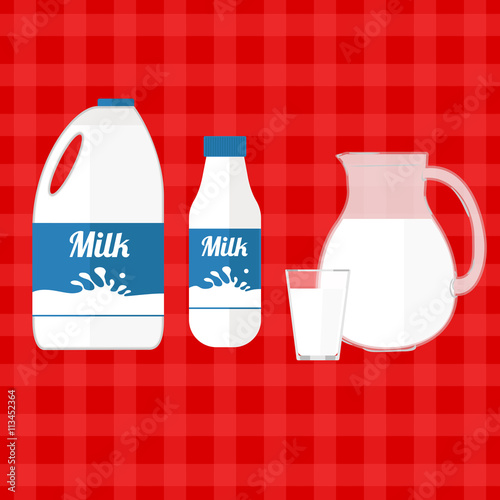 Vector illustration of milk