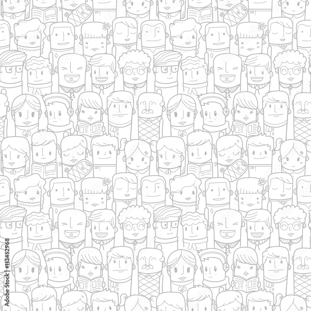 Seamless people pattern Seamless people pattern