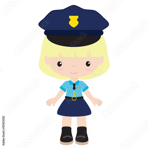 Police officer vector illustration 

