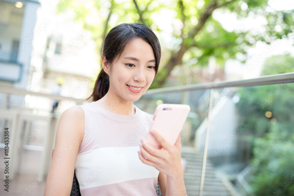 Woman use of mobile phone Woman use of mobile phone