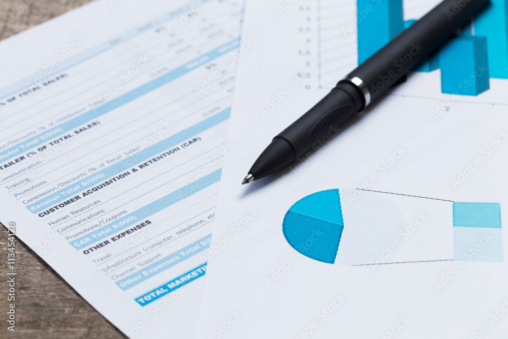 financial graph and chart financial graph and chart