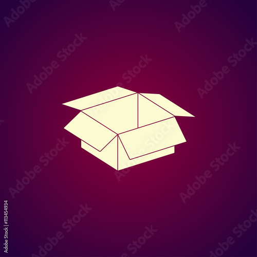 box vector illustration. Flat design style