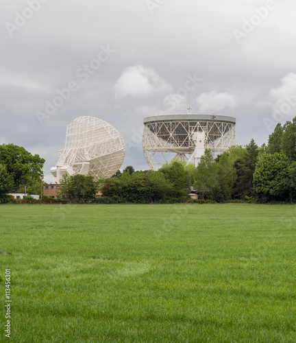 June 12th 2016. Jodrell Bank Observatory, Cheshire, UK. Radio telescopes at Jodrell Bank Observatory photo