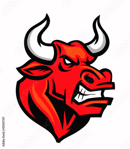 color bull emblem