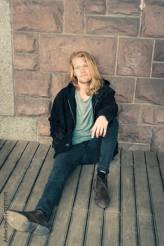 Young Long Haired Man with Character © kltobias