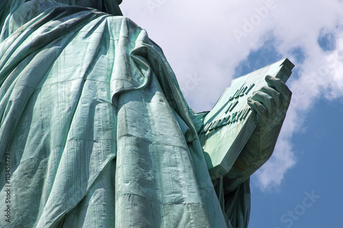 Statue of Liberty - close up of tablet