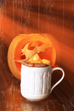 pumpkin spice latte smoothies with marshmallow hot winter drink halloween
