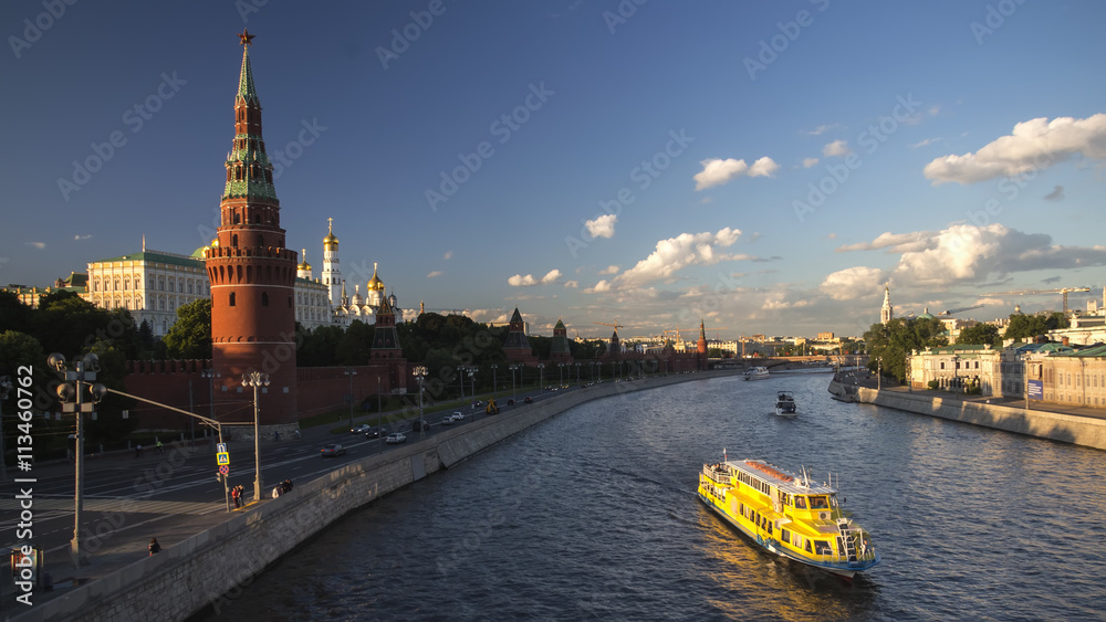 boats on moscow river
