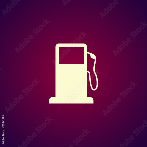 Gasoline pump nozzle sign. Gas station icon.
